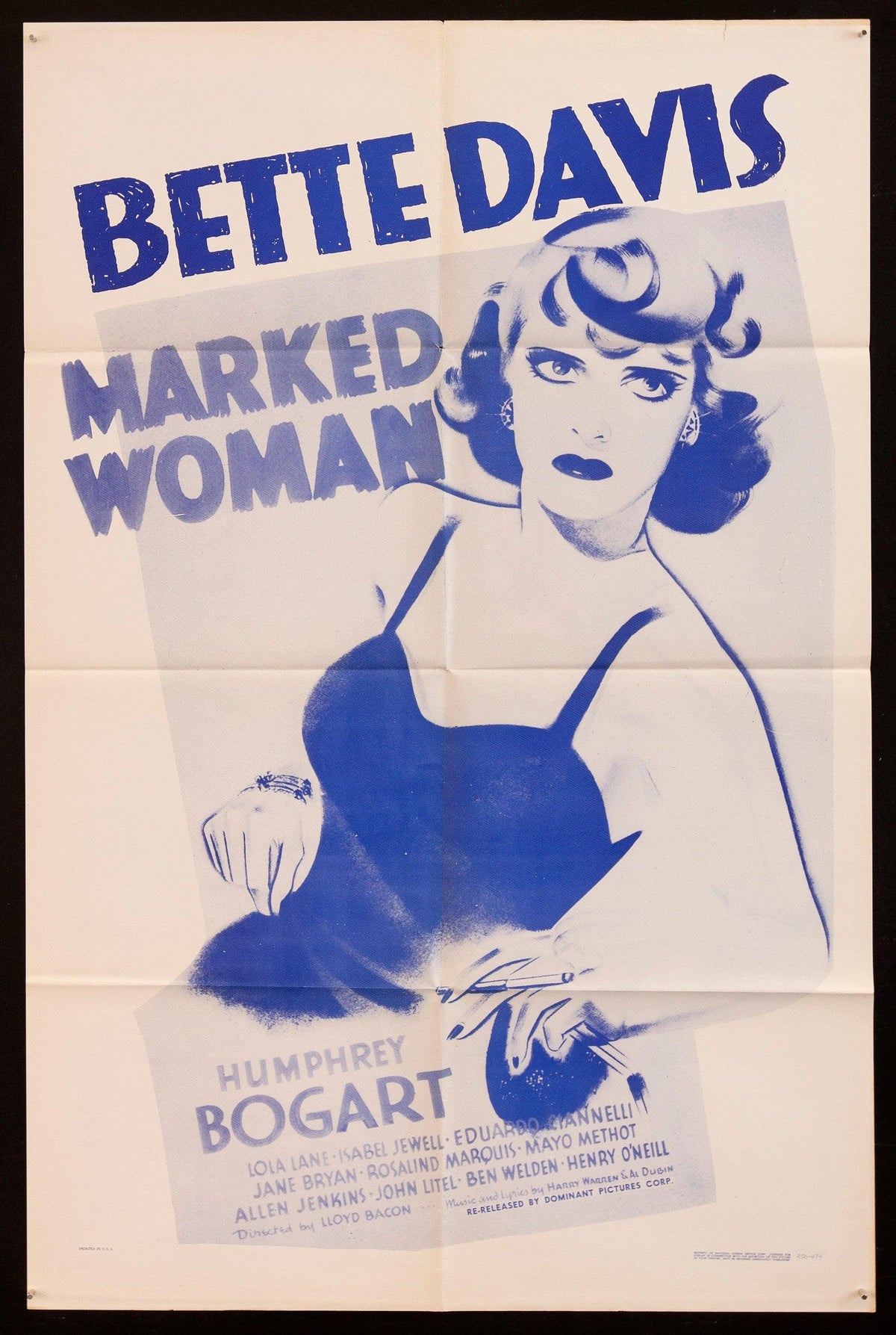 Marked Woman Original Vintage Movie Poster