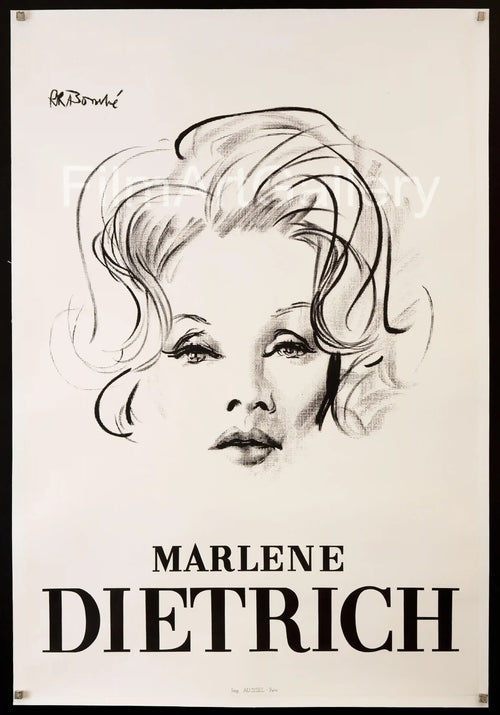Marlene Dietrich Original Vintage Movie Poster