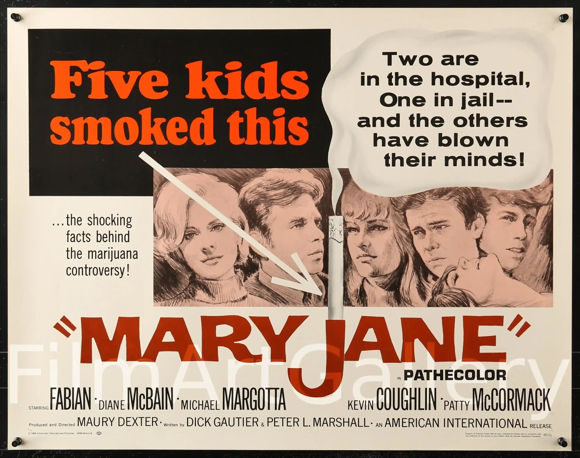 Mary Jane Movie Poster 1968 Half sheet (22x28)