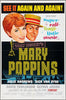 Mary Poppins 1 Sheet (27x41) Original Vintage Movie Poster