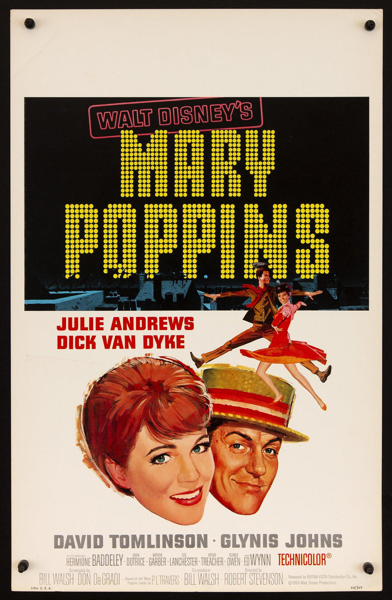 Mary Poppins Window Card (14x22) Original Vintage Movie Poster