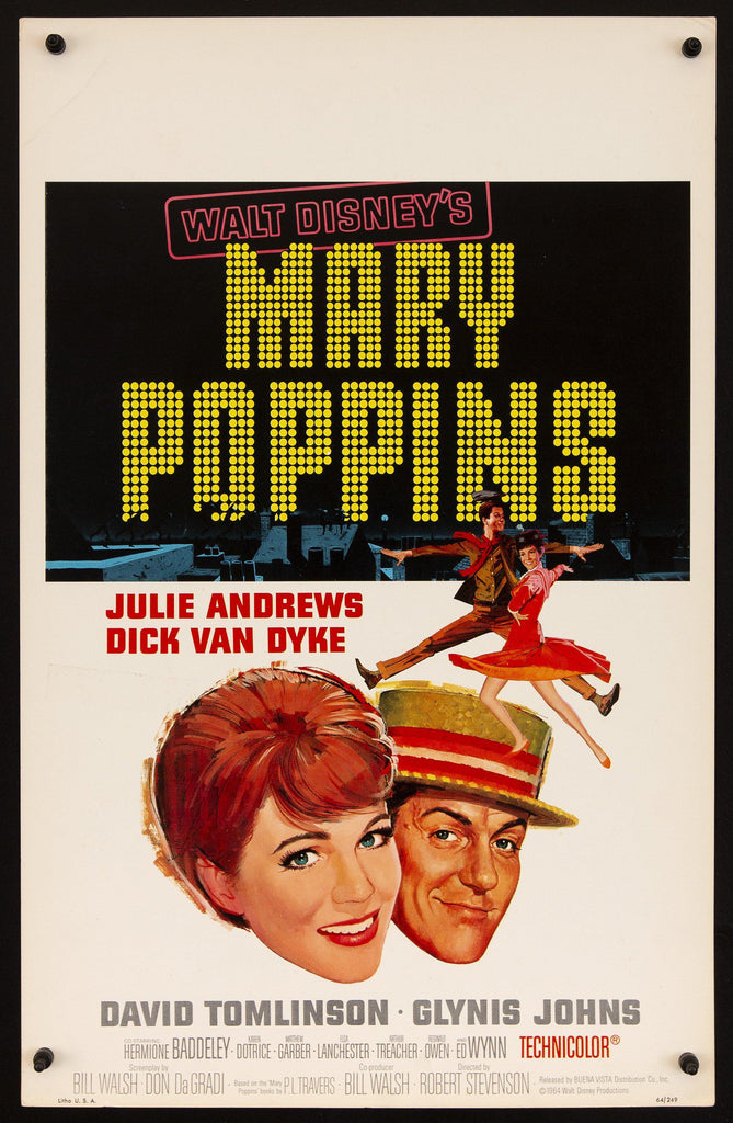 Mary Poppins Original Vintage Movie Poster