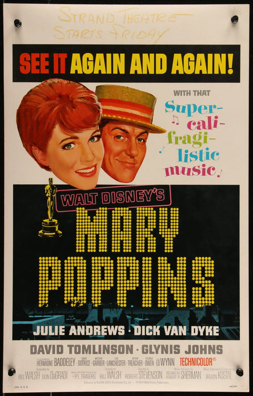 Mary Poppins Original Vintage Movie Poster