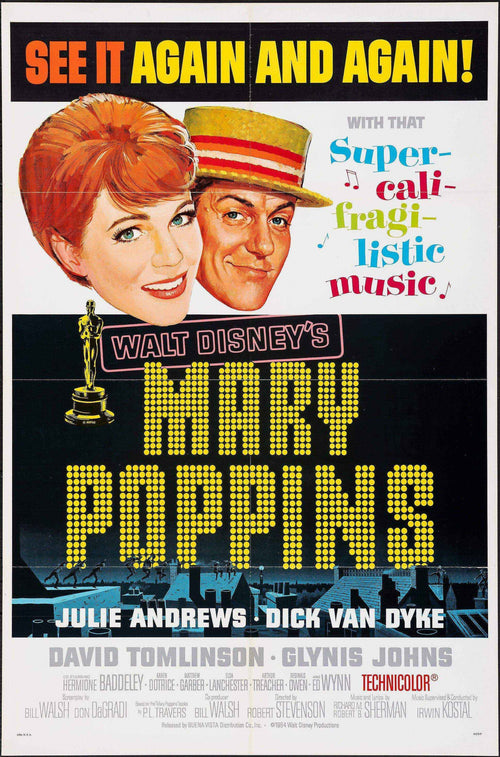 Mary Poppins Original Vintage Movie Poster
