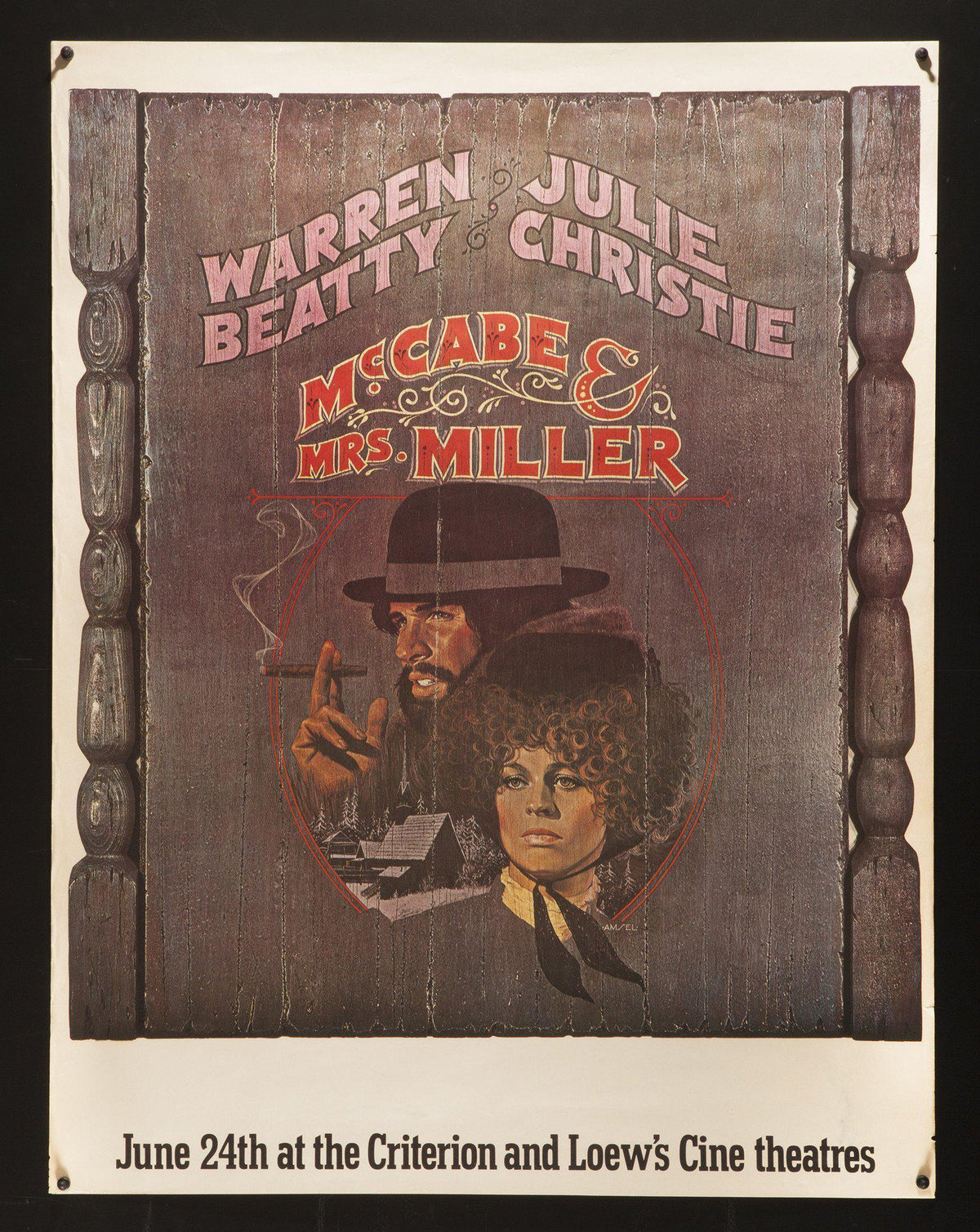 McCabe &amp; Mrs. Miller 1 Sheet (27x41) Original Vintage Movie Poster