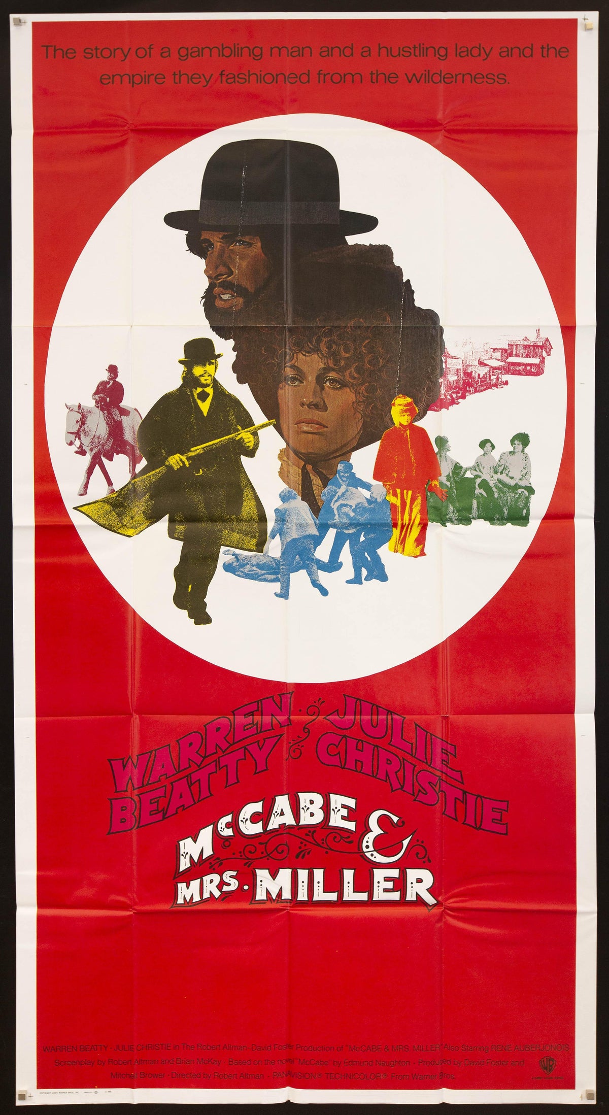 McCabe &amp; Mrs. Miller 3 Sheet (41x81) Original Vintage Movie Poster