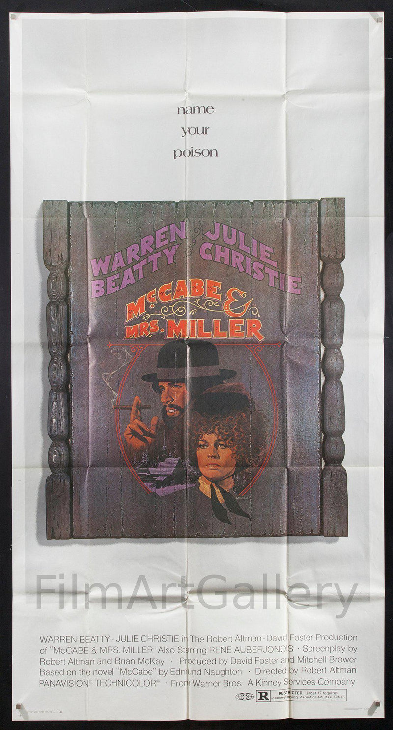 McCabe & Mrs. Miller 3 Sheet (41x81) Original Vintage Movie Poster