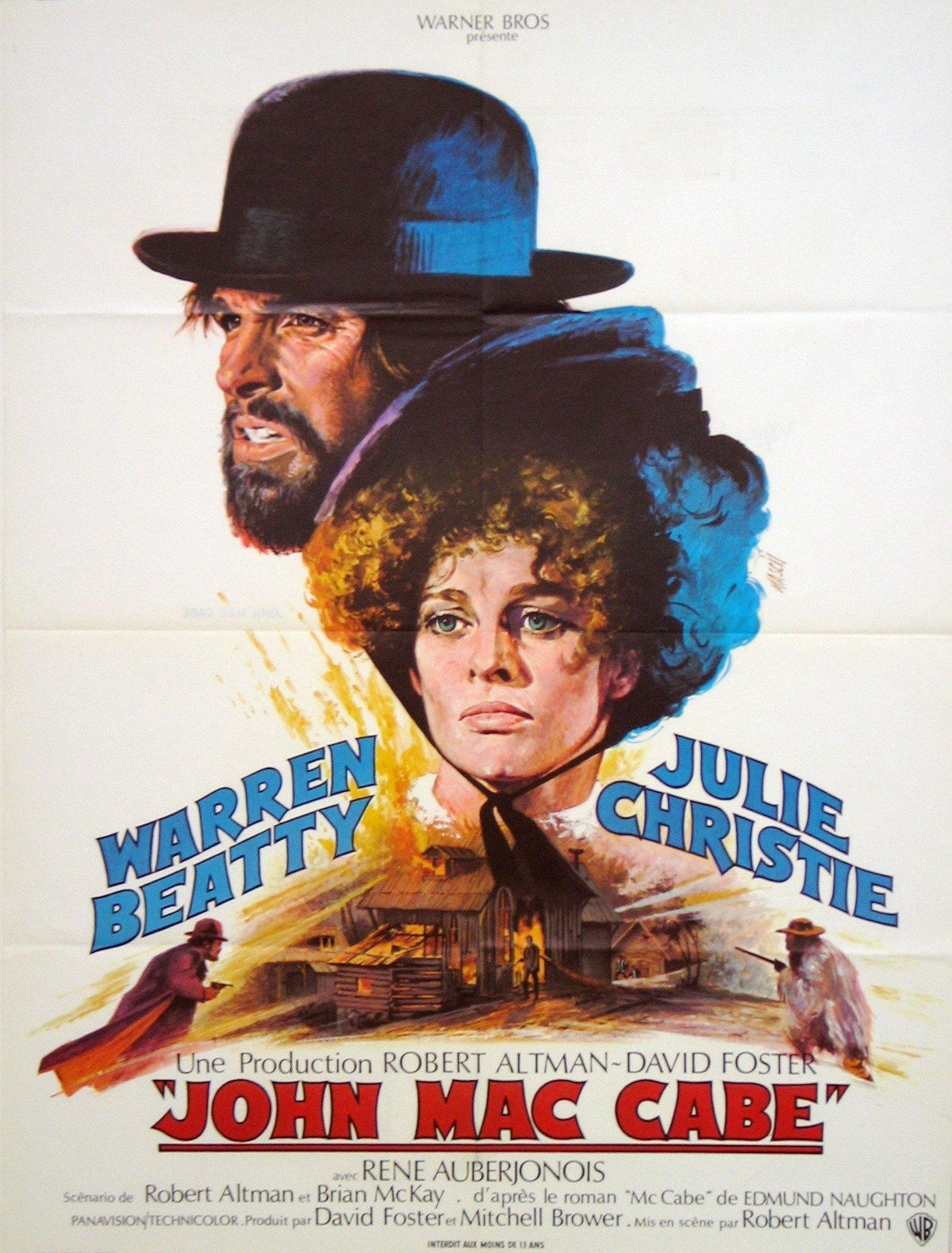 McCabe &amp; Mrs. Miller French small (23x32) Original Vintage Movie Poster
