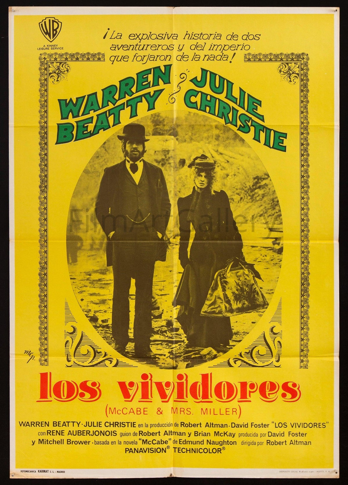 McCabe &amp; Mrs. Miller Original Vintage Movie Poster