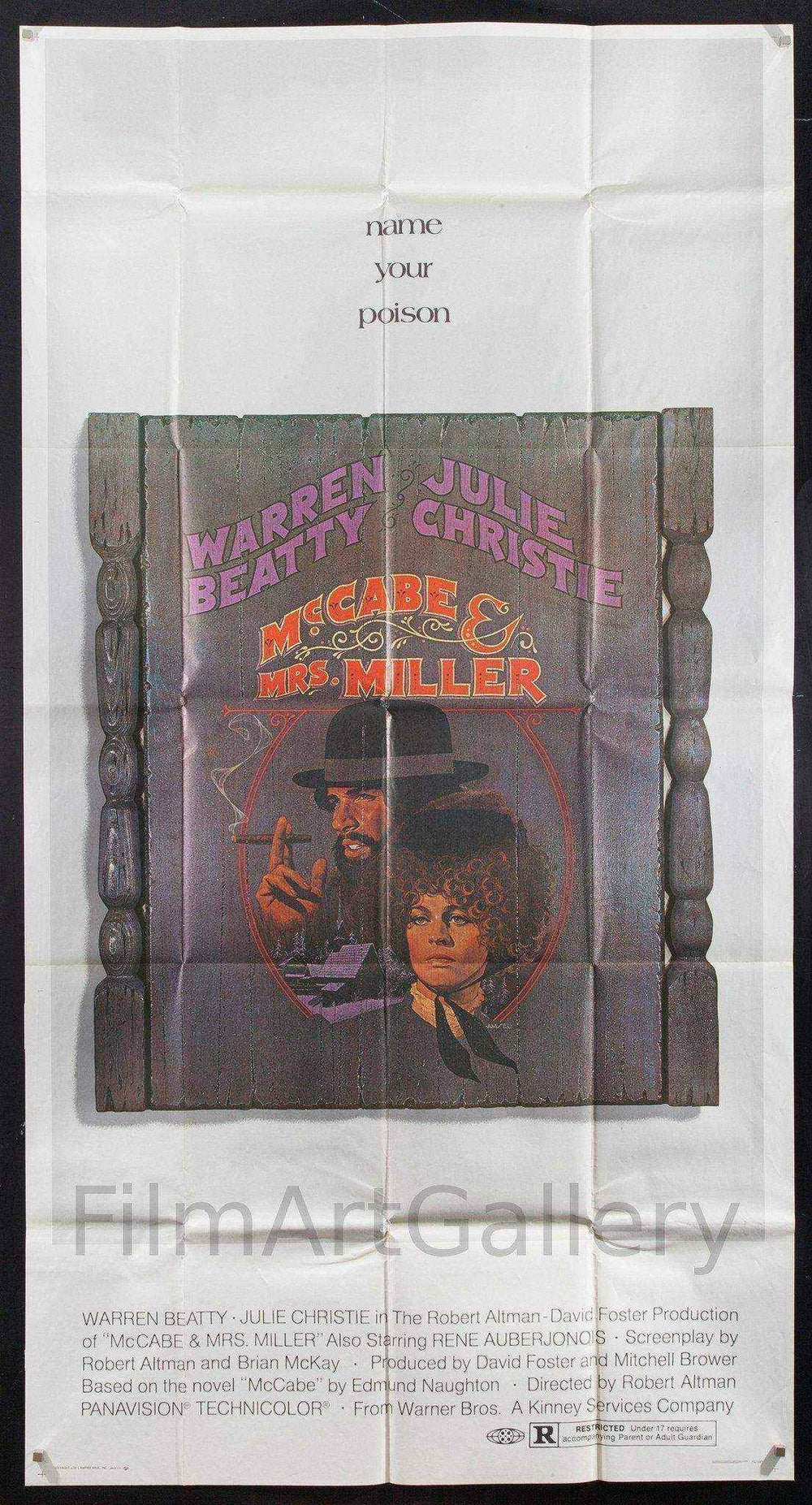 McCabe &amp; Mrs. Miller Original Vintage Movie Poster