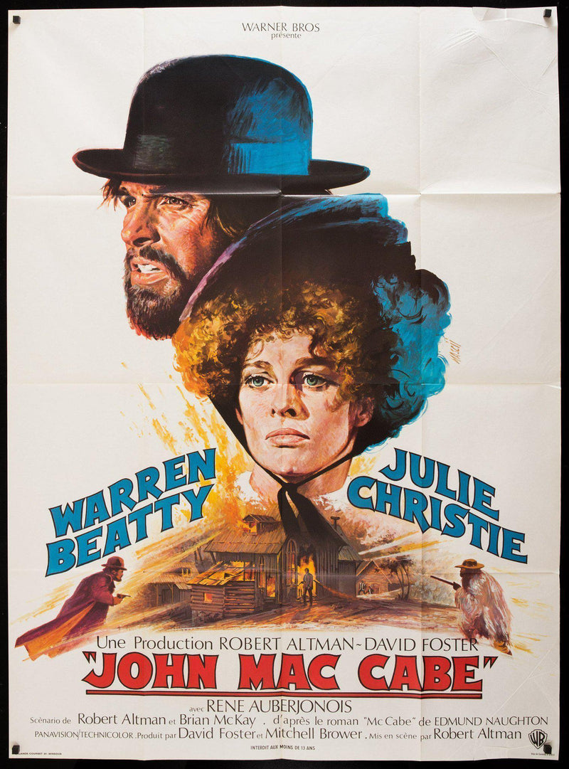 McCabe and Mrs. Miller French 1 Panel (47x63) Original Vintage Movie Poster