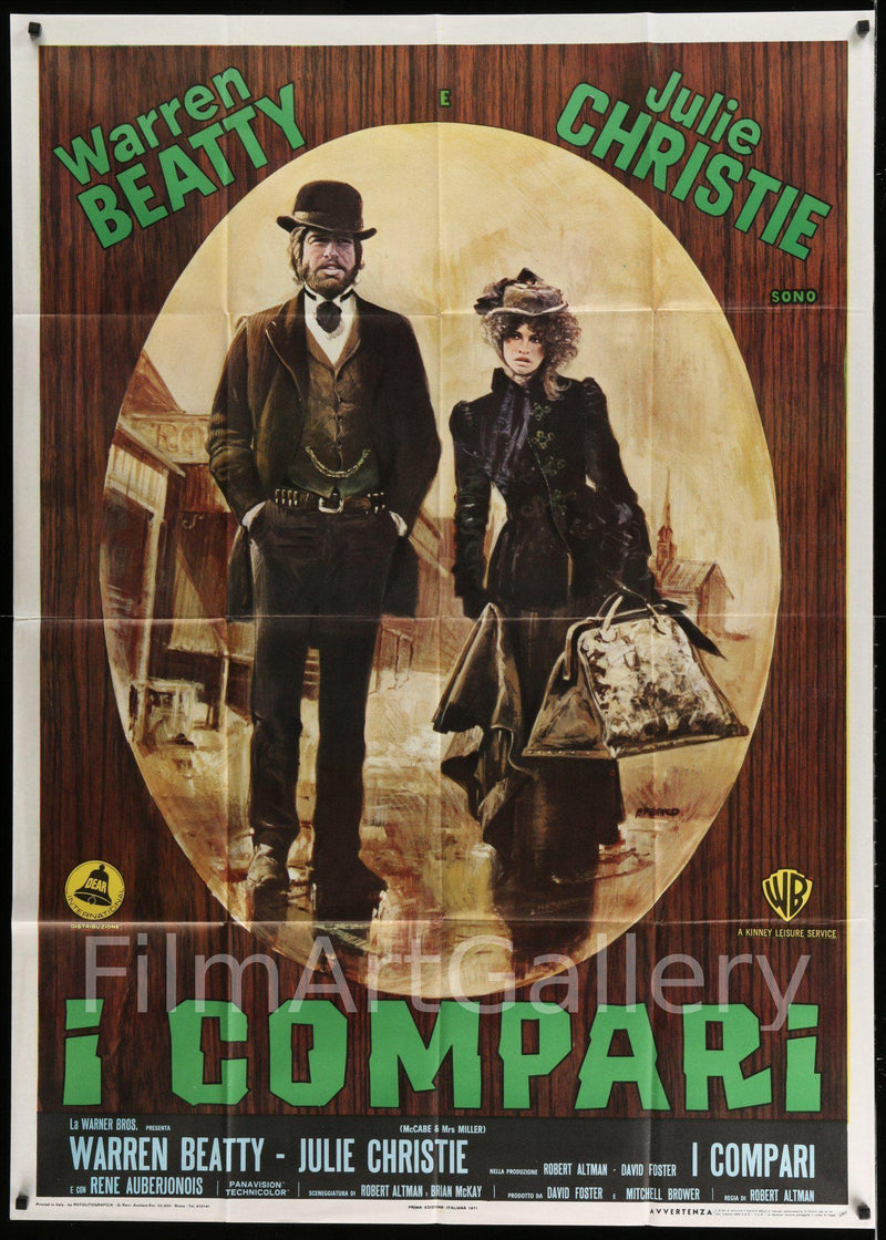 McCabe and Mrs. Miller Italian 2 Foglio (39x55) Original Vintage Movie Poster