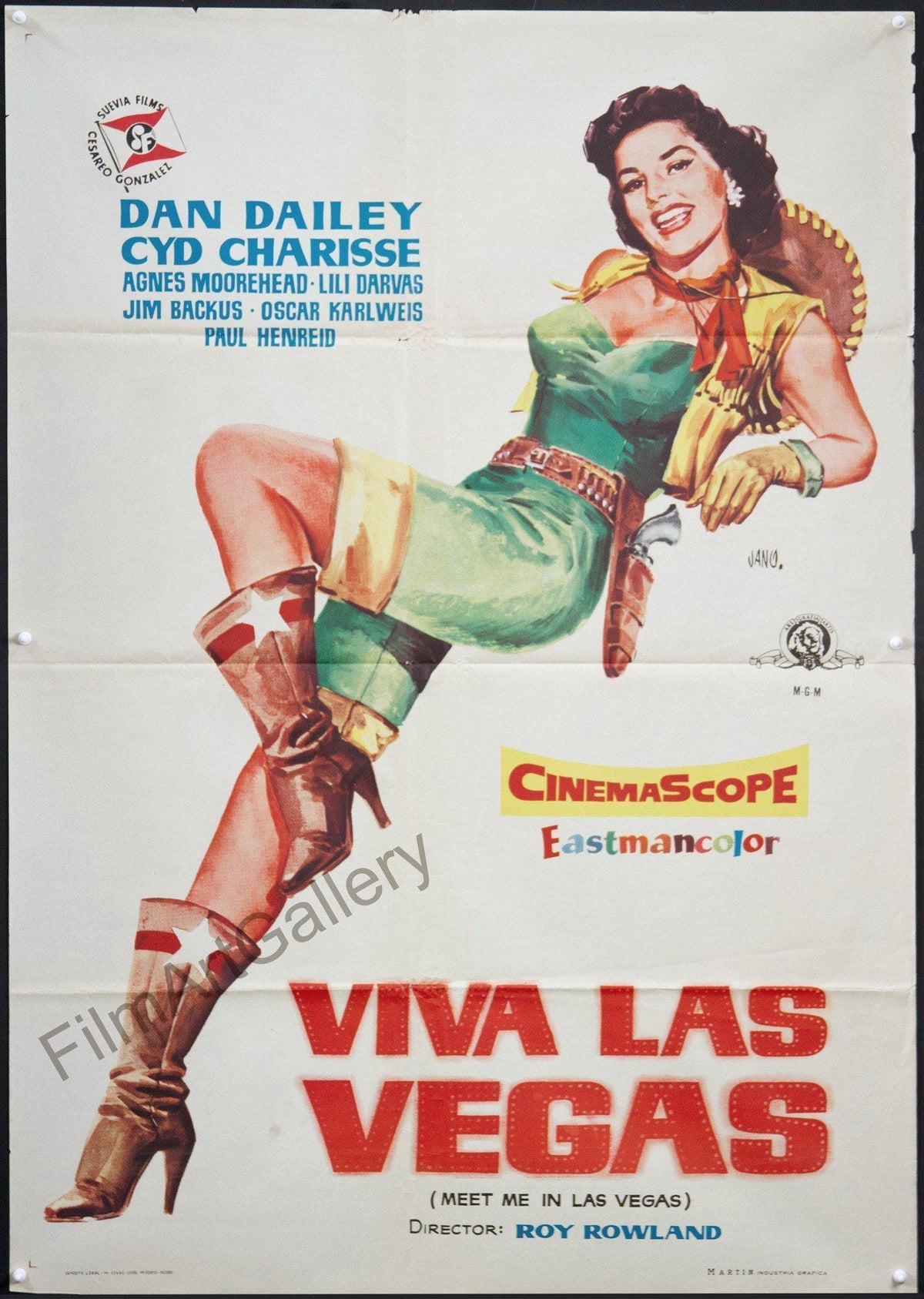 Meet Me in Las Vegas (Viva Las Vegas) Original Vintage Movie Poster