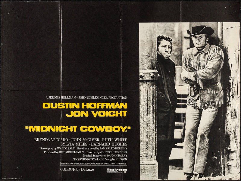 Midnight Cowboy British Quad (30x40) Original Vintage Movie Poster