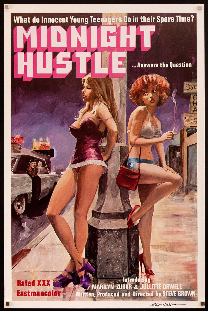 Youngest Vintage Porn Movie Mouse - Midnight Hustle Movie Poster 1978 1 Sheet (27x41)