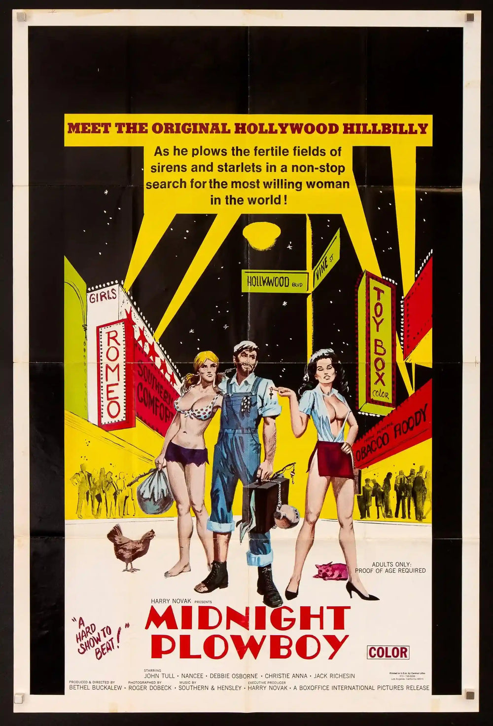 Midnight Plowboy Original Vintage Movie Poster