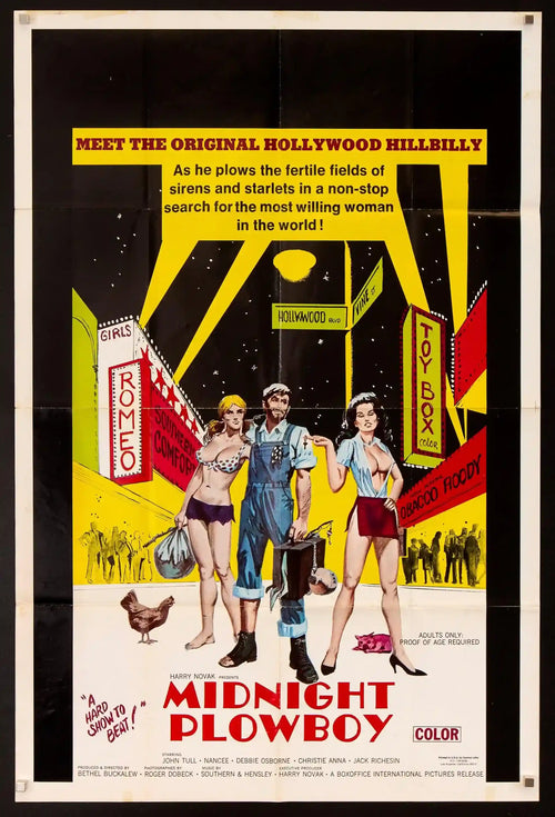 Midnight Plowboy Original Vintage Movie Poster