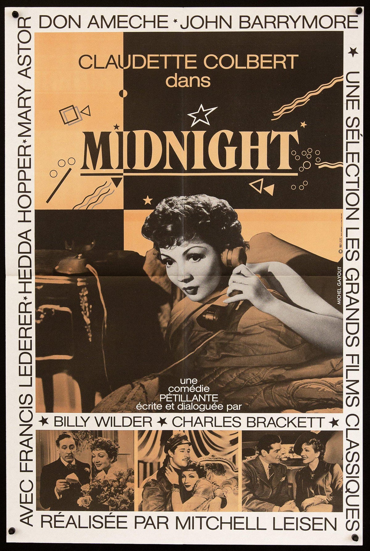 Midnight French Small (23x32) Original Vintage Movie Poster