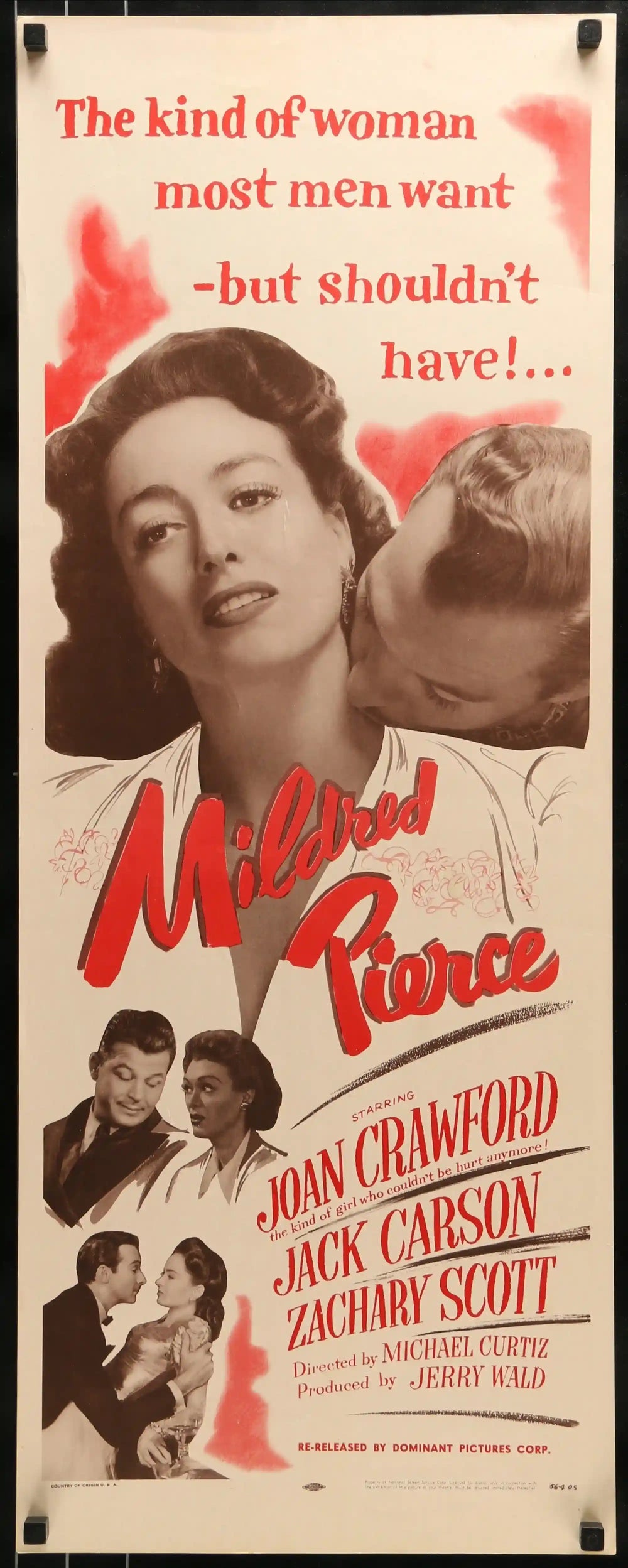 Mildred Pierce Original Vintage Movie Poster