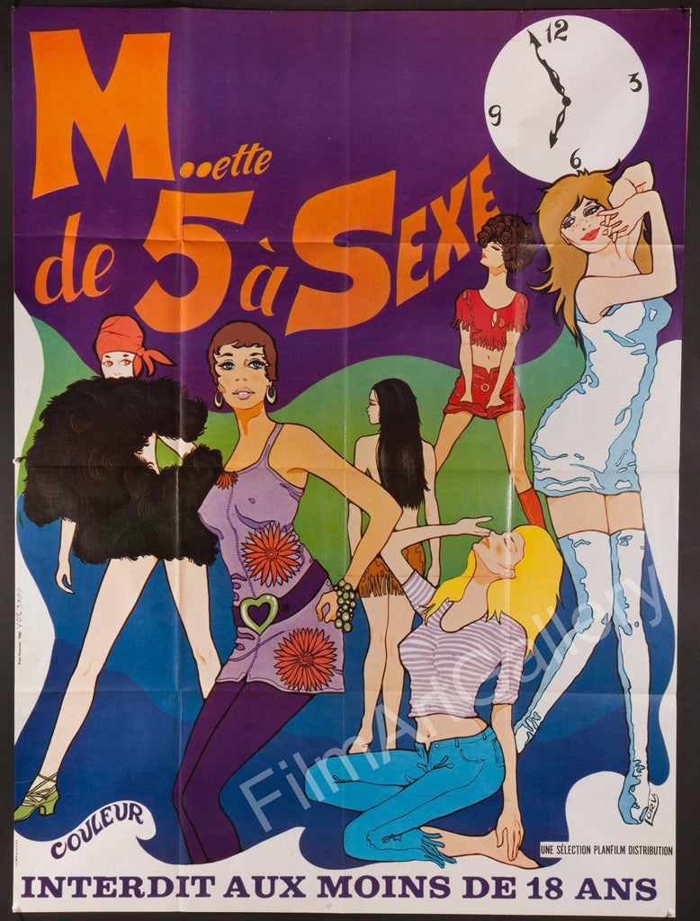 Minette From 5 to Sex Original Vintage Movie Poster