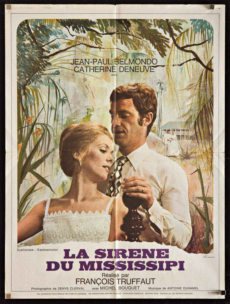 映画「愛すべき女・女たち」本国フランス版メトロサイズオリジナルポスター Mississippi Mermaid (La Sirene Du Mississippi) Movie Poster 1969