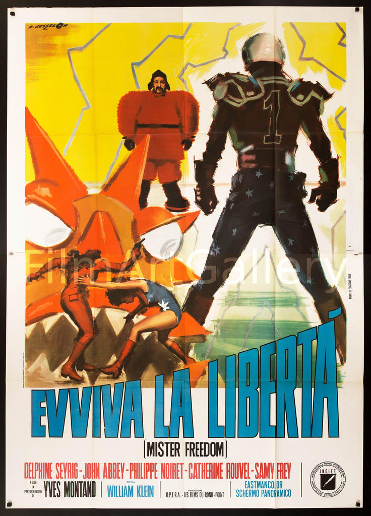 希少アート本 WILLIAM KLEIN『MISTER FREEDOM』 Mister Freedom (Mr.) Movie Poster 1969 Italian 4 Foglio (55x78)