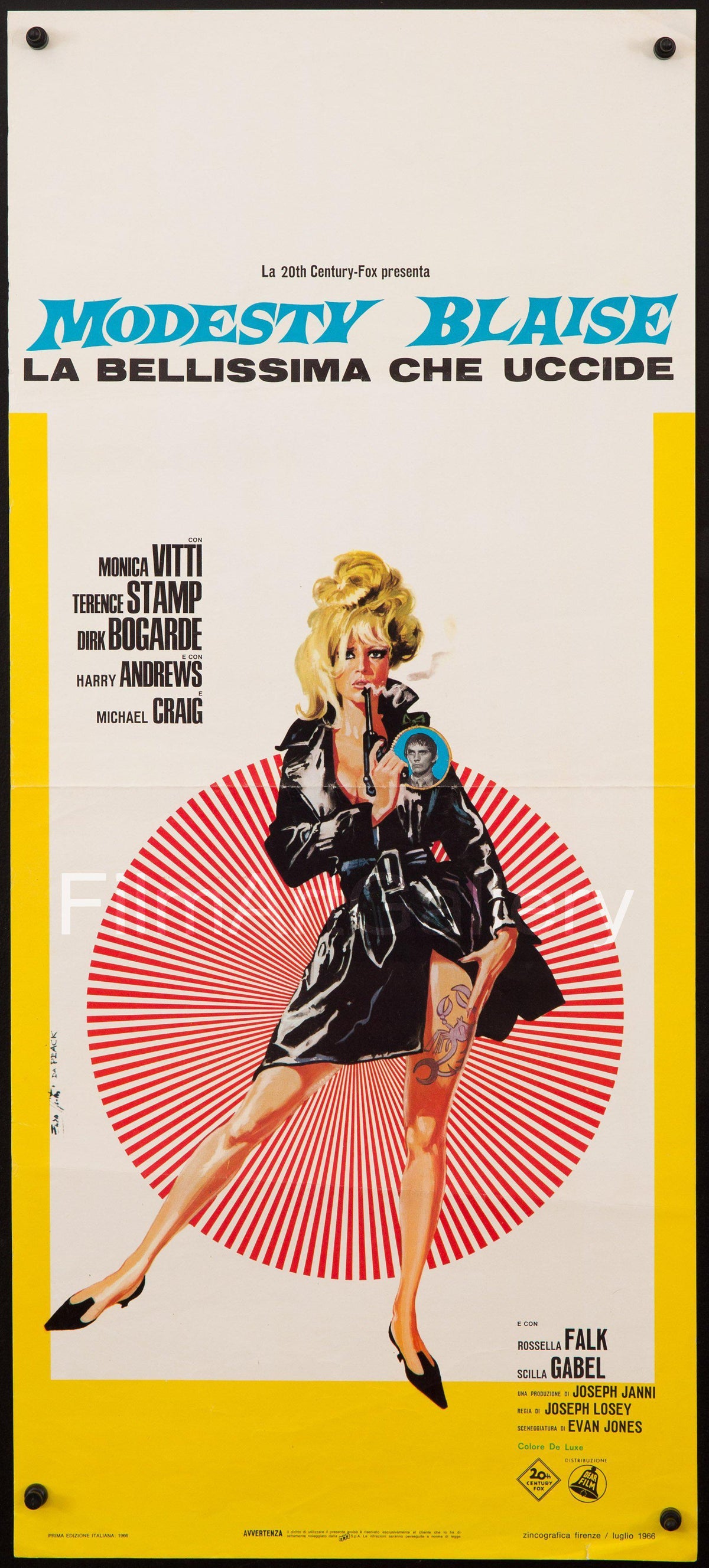 Modesty Blaise Original Vintage Movie Poster
