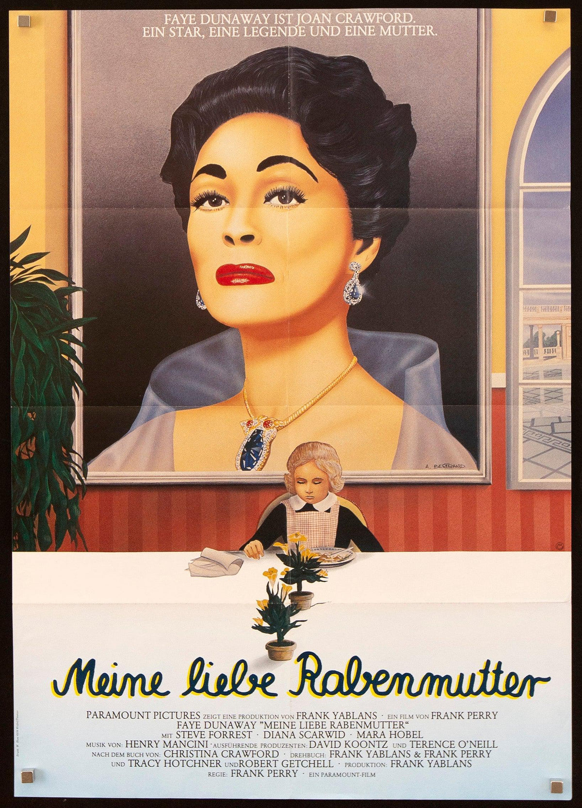 Mommie Dearest German A1 (23x33) Original Vintage Movie Poster