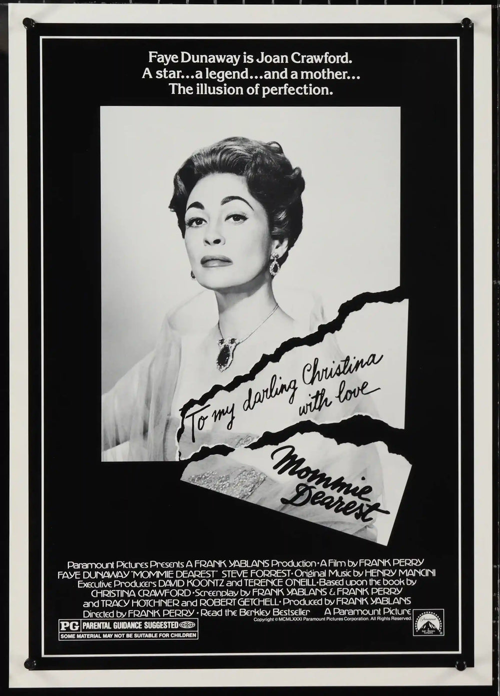 Mommie Dearest Original Vintage Movie Poster