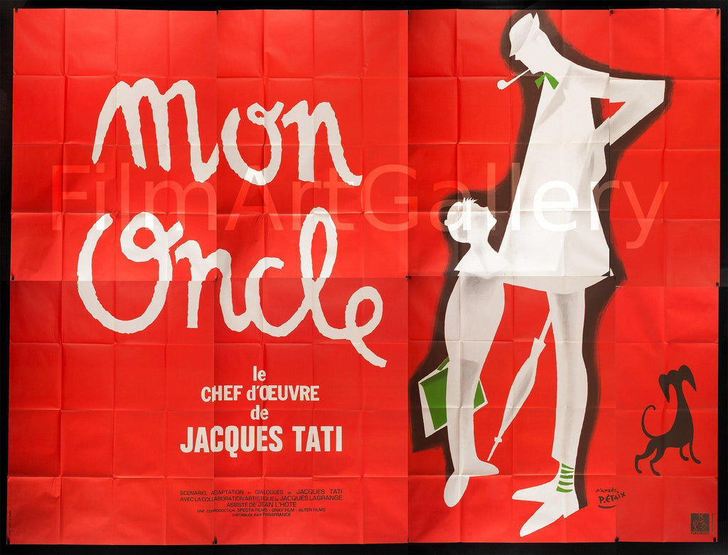 Mon Oncle Original Vintage Movie Poster