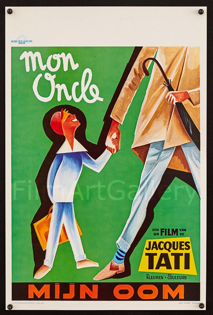 Mon Oncle Original Vintage Movie Poster