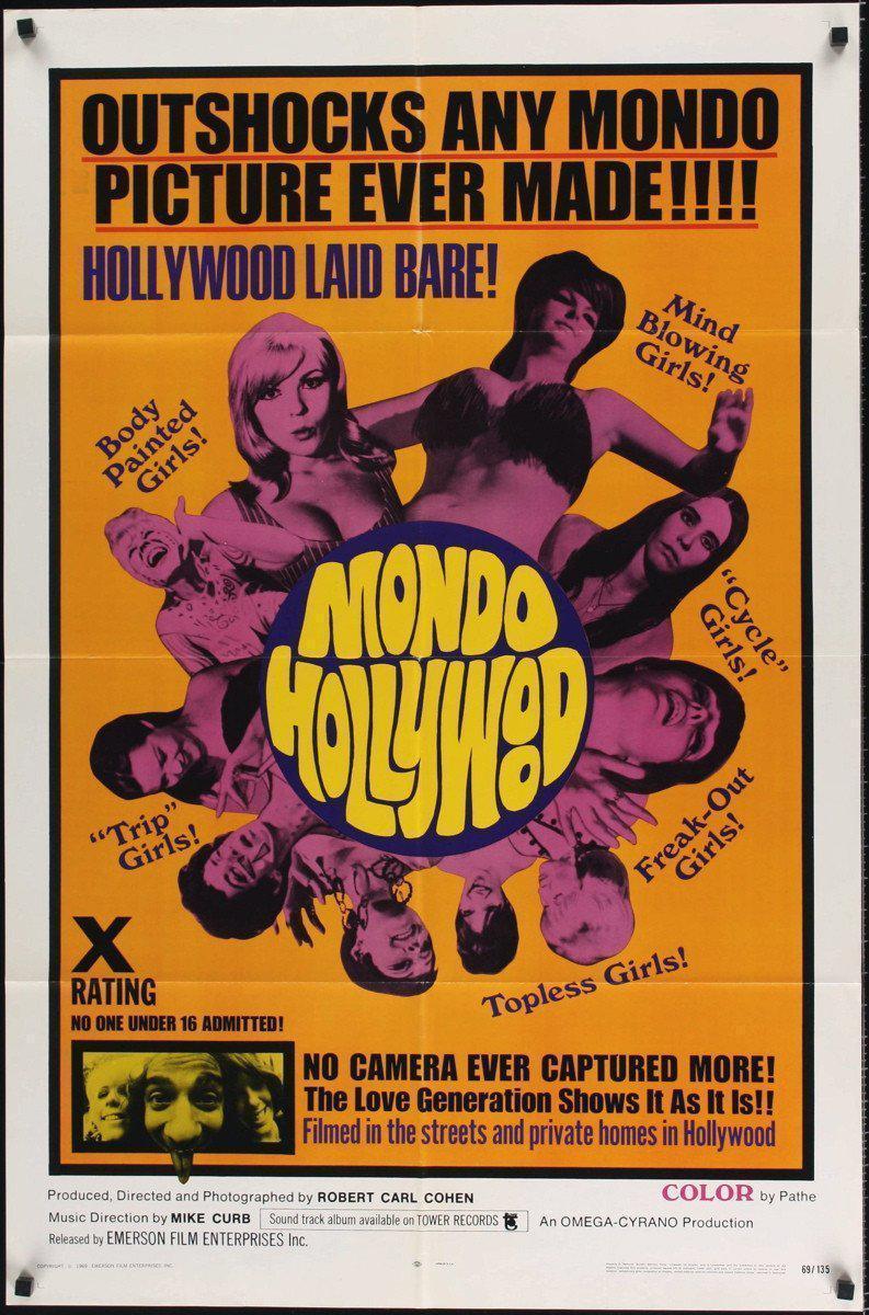 Mondo Hollywood 1 Sheet (27x41) Original Vintage Movie Poster