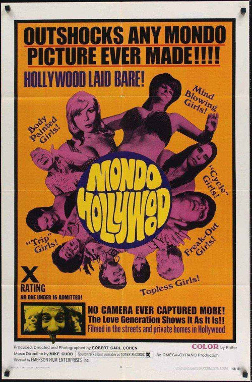 Mondo Hollywood Original Vintage Movie Poster