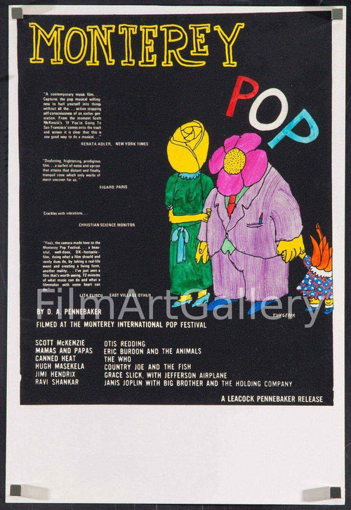 Monterey Pop Original Vintage Movie Poster