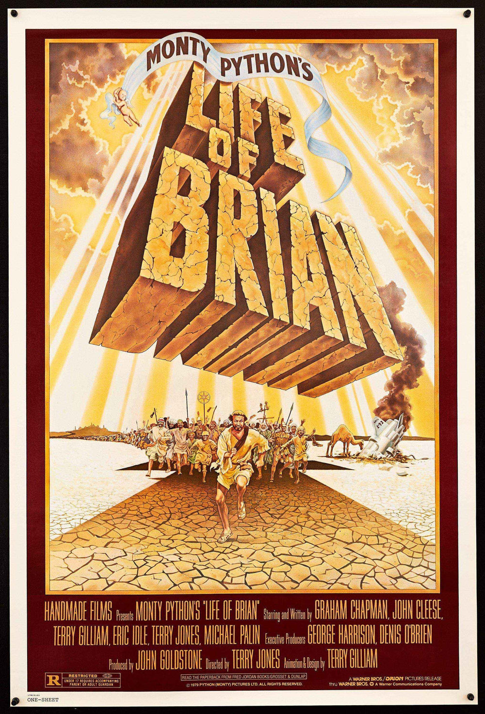 Monty Python's Life Of Brian Original Vintage Movie Poster