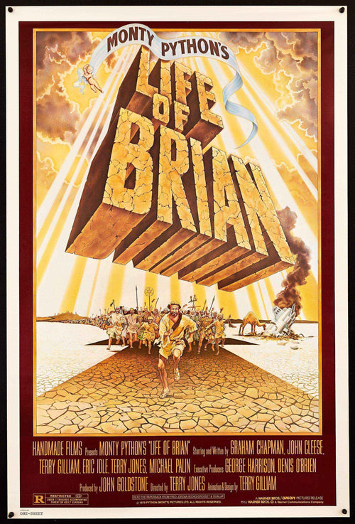 Monty Python's Life Of Brian Original Vintage Movie Poster