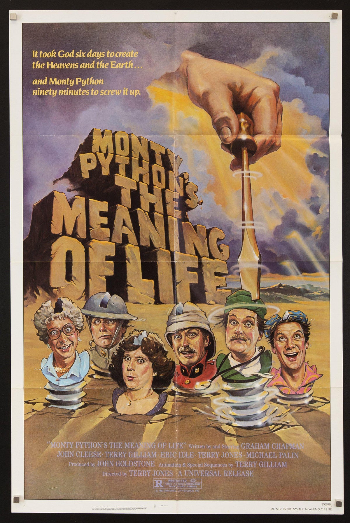 Monty Python&#39;s The Meaning of Life 1 Sheet (27x41) Original Vintage Movie Poster