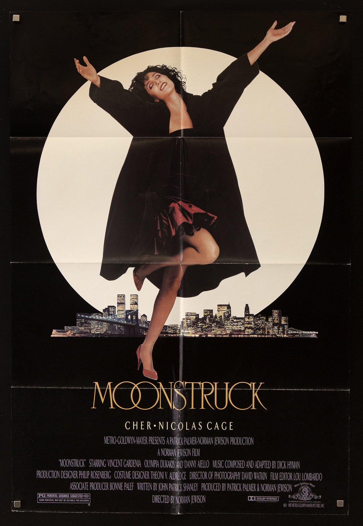Moonstruck 1 Sheet (27x41) Original Vintage Movie Poster