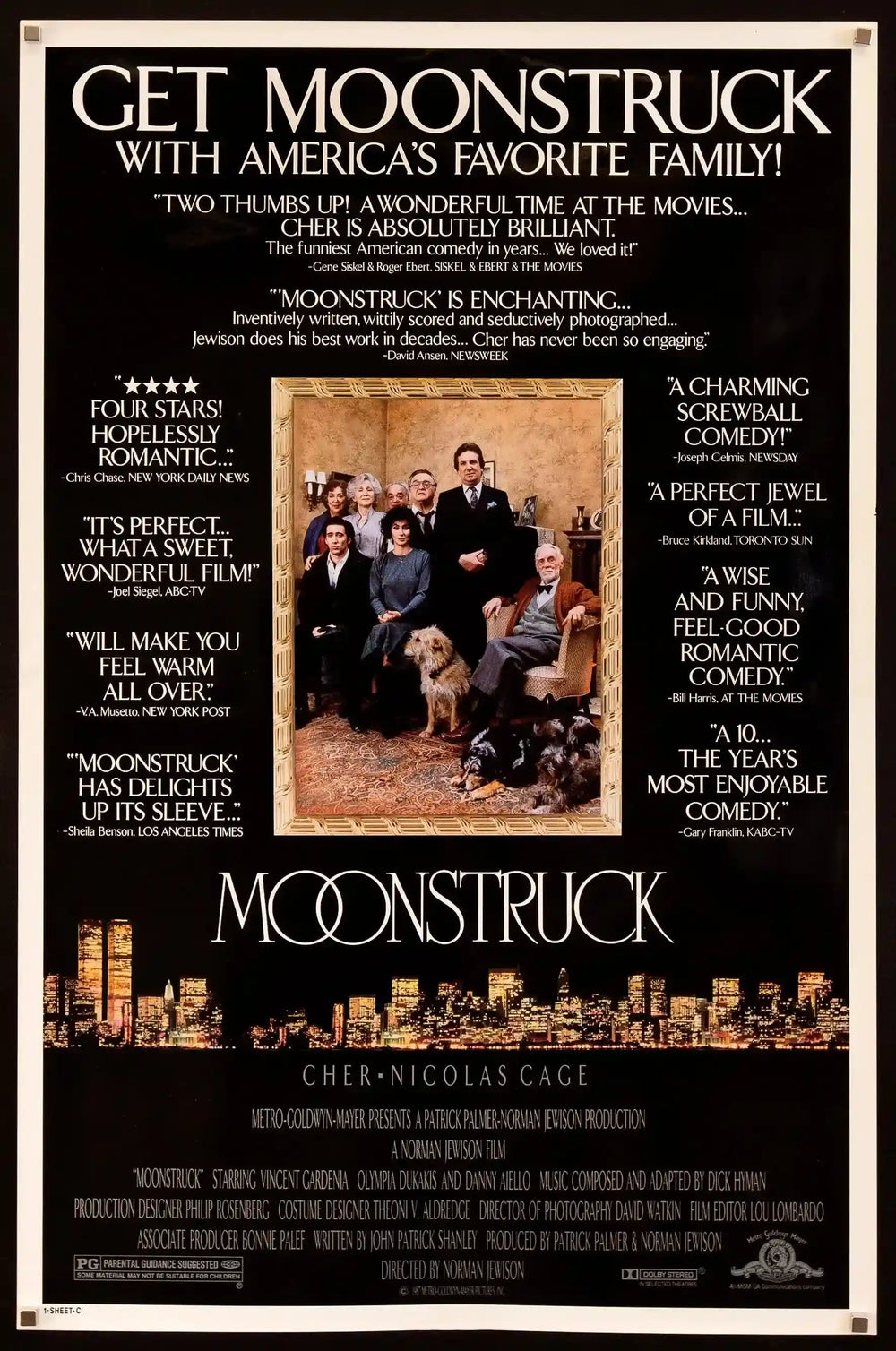Moonstruck Original Vintage Movie Poster