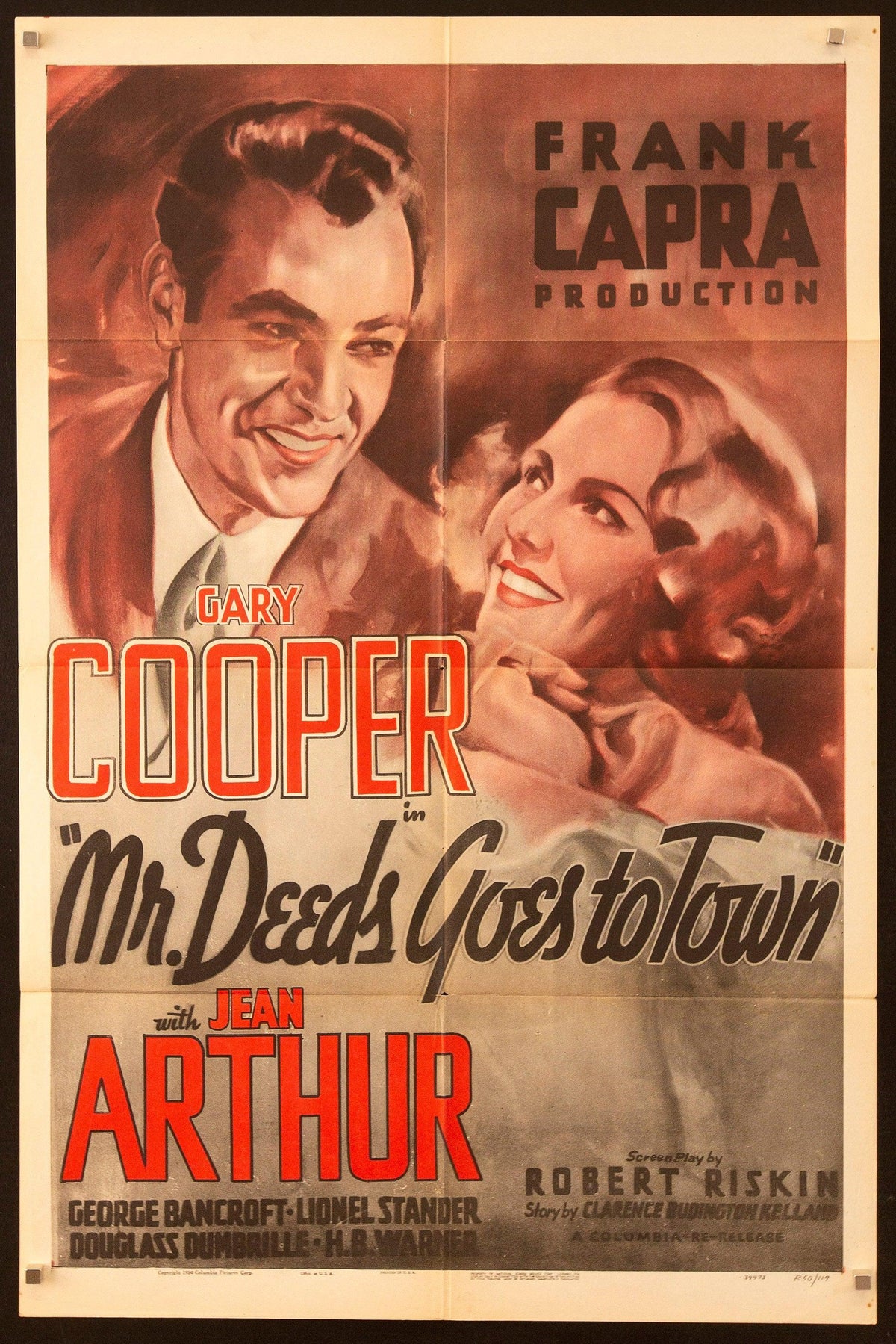 Mr. Deeds Goes to Town 1 Sheet (27x41) Original Vintage Movie Poster