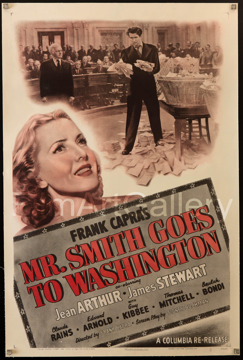 Mr. Smith Goes To Washington 1 Sheet (27x41) Original Vintage Movie Poster