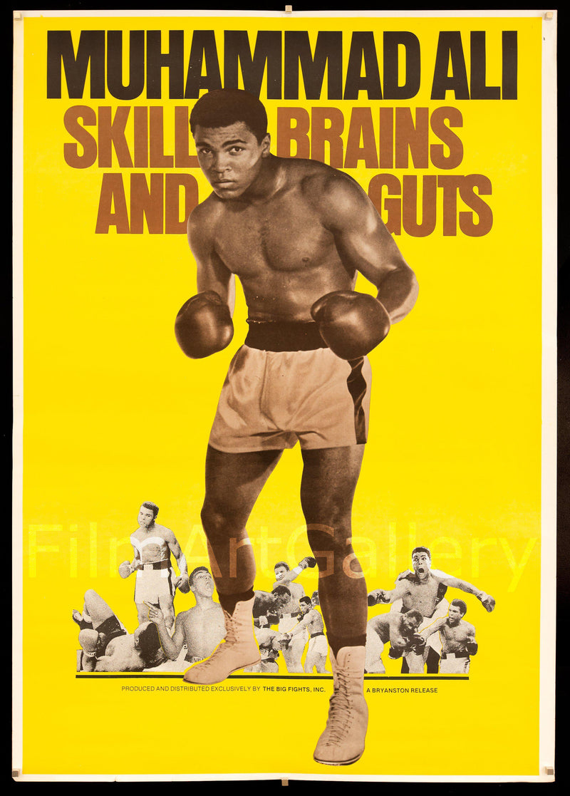 Muhammad Ali: Skill Brains and Guts 40x60 Original Vintage Movie Poster