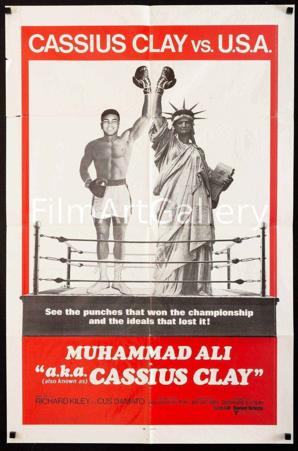 Muhammad Ali aka Cassius Clay Original Vintage Movie Poster