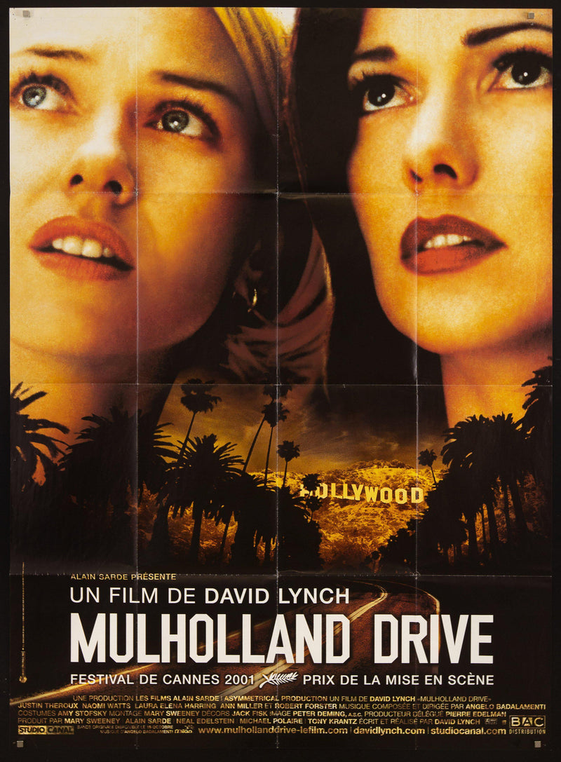 Mulholland Drive French 1 Panel (47x63) Original Vintage Movie Poster