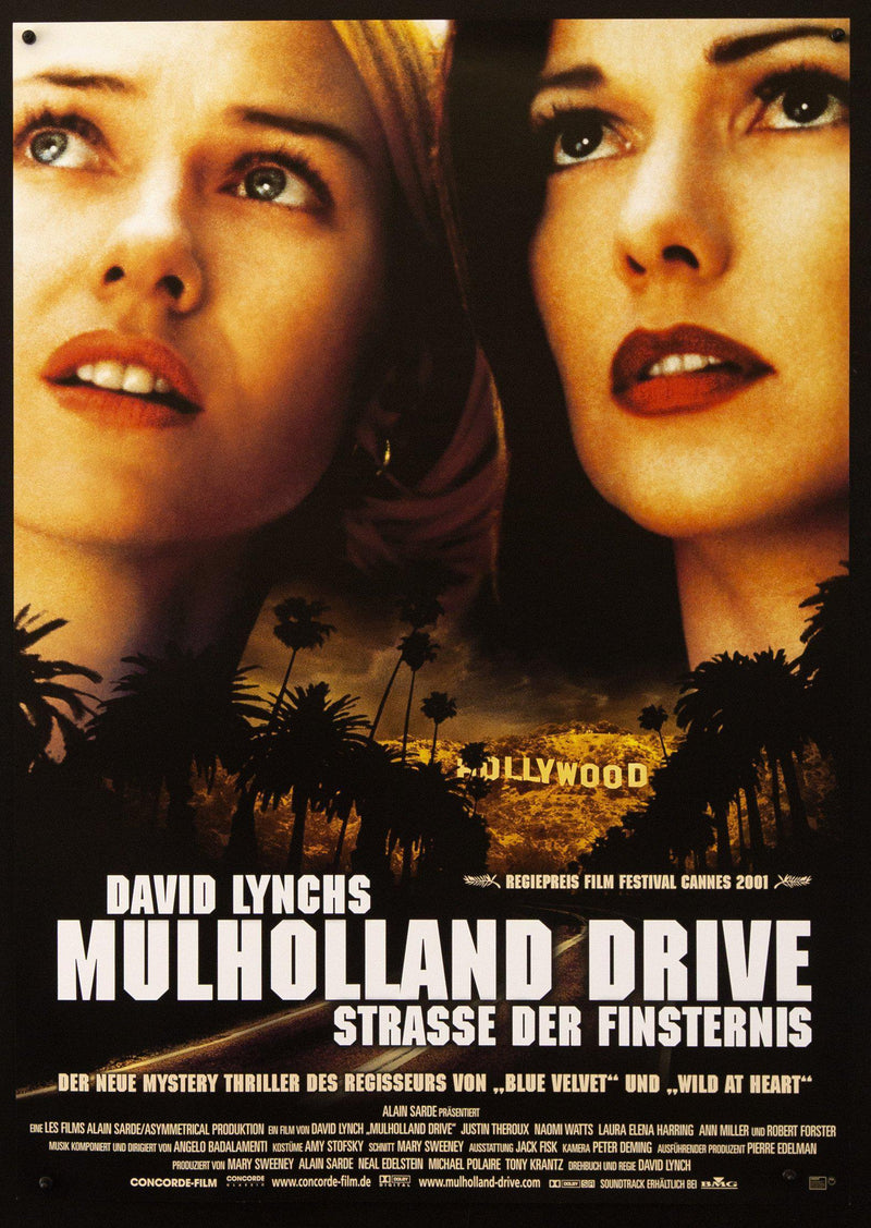 Mulholland Drive German A1 (23x33) Original Vintage Movie Poster