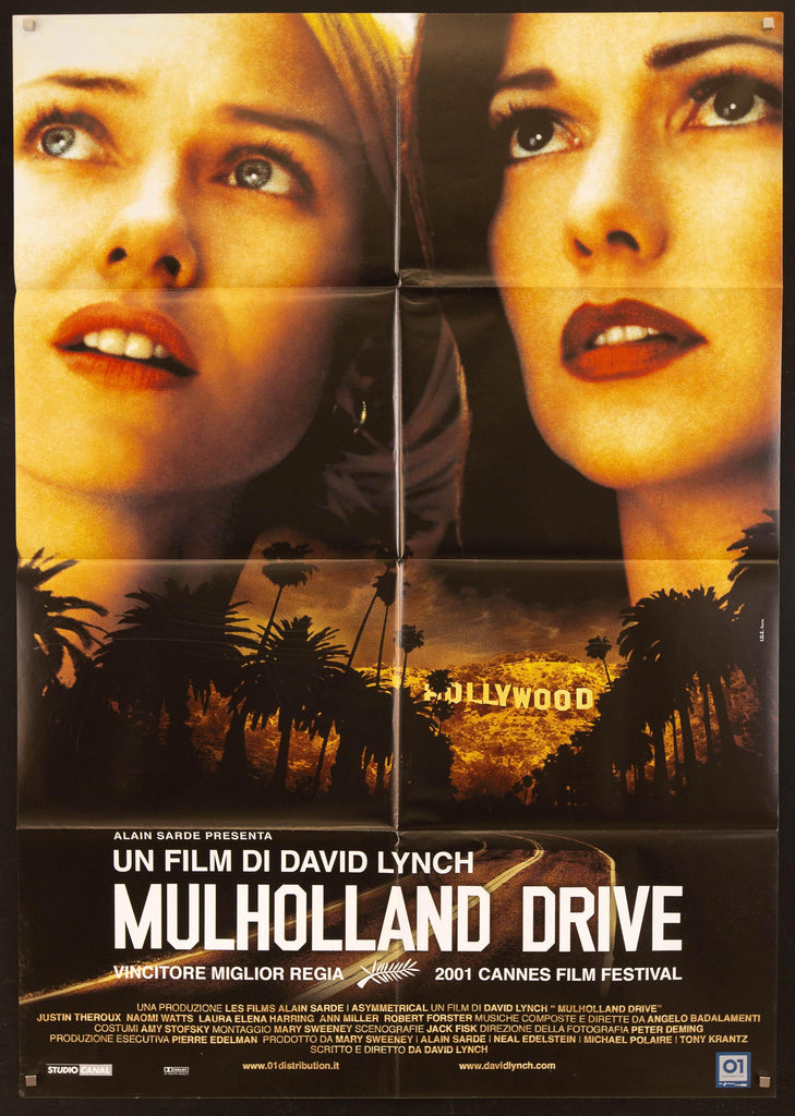 Mulholland Drive Italian 2 Foglio (39x55) Original Vintage Movie Poster