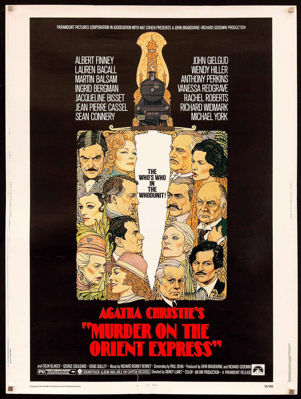 Murder on the Orient Express Original Vintage Movie Poster