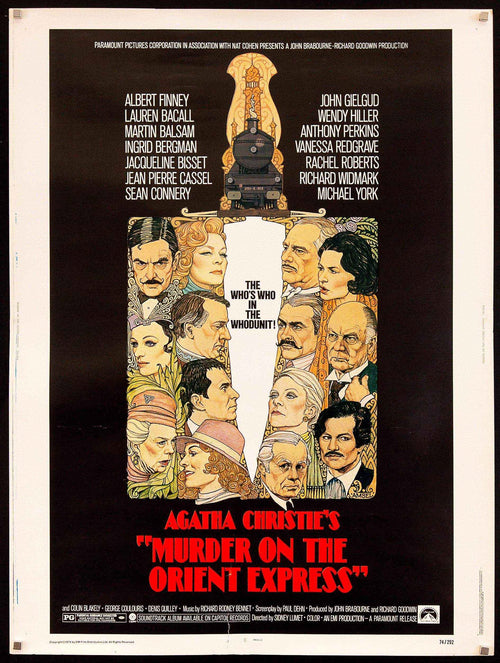 Murder on the Orient Express Original Vintage Movie Poster