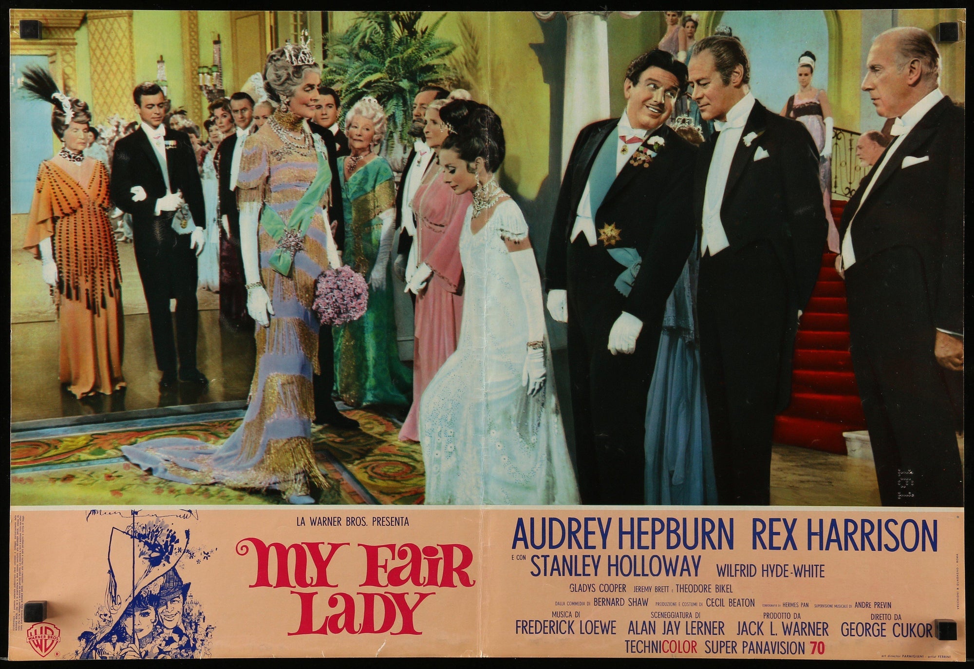 My Fair Lady Italian Photobusta (18x26) Original Vintage Movie Poster