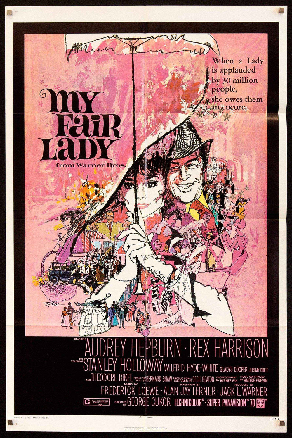 My Fair Lady Original Vintage Movie Poster